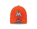 MLB Miami Marlins Junior Team Classic Road 39Thirty Stretch Fit Cap, Orange, Toddler/Child