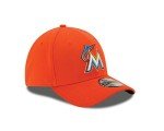 MLB Miami Marlins Junior Team Classic Road 39Thirty Stretch Fit Cap, Orange, Toddler/Child