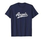 Angels T Shirt Vintage Sports Name Tee Design T-Shirt