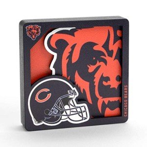 YouTheFan NFL Chicago Bears 3D Logo Series Magnets