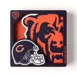 YouTheFan NFL Chicago Bears 3D Logo Series Magnets