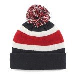 47 MLB Unisex-Adult Primary Logo Breakaway Team Color Primary Logo Cuffed Knit Beanie Hat Cold Weather Hat, One Size - Atlanta Braves Navy