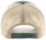 47 MLB Trawler Team Color Mesh Trucker Clean Up Adjustable Hat, Adult One Size Fits All - Oakland Athletics Green