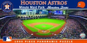 MasterPieces MLB Houston Astros Stadium Panoramic Jigsaw Puzzle, Minute Maid Park, 1000 Pieces