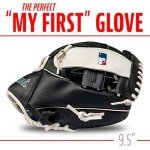 Franklin Sports MLB Youth Teeball Glove + Foam Ball Set - Kids Miami Marlins Baseball + Teeball Mitt and Ball - Perfect First Kids Glove - 9.5"