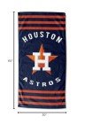 The Northwest Company MLB Houston Astros Striped Beach Towel, 30 x 60-inches, Blue, 30 x 60-inches