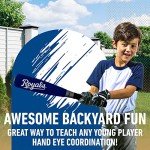 Franklin Sports Kansas City Royals Foam Bat & Ball Set - Soft Jumbo Team Baseball Bat and Ball Team Logo - MLB Official Licensed Product, Blue, 21-Inch