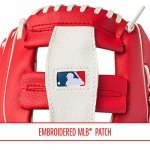 Franklin Sports MLB Youth Teeball Glove + Foam Ball Set - Kids Los Angeles Angels Baseball + Teeball Mitt and Ball - Perfect First Kids Glove - 9.5"