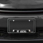 Rico Industries NHL Hockey Anaheim Ducks Black 12" x 6" Chrome All Over Automotive License Plate Frame for Car/Truck/SUV