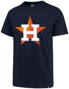 MLB Men's Imprint Match Team Color Primary Logo Word Mark T-Shirt (Houston Astros Navy, Large)