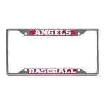 FANMATS 26610 Los Angeles Angels Chrome Metal License Plate Frame, Team Colors, 6.25in x 12.25in