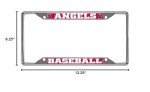 FANMATS 26610 Los Angeles Angels Chrome Metal License Plate Frame, Team Colors, 6.25in x 12.25in