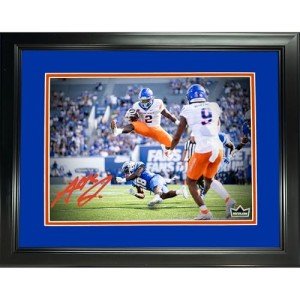 Framed Ashton Jeanty Facsimile Laser Engraved Signature Auto Boise State Broncos 11"x14" College Football Photo HOFSM Holo