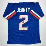 Facsimile Autographed Ashton Jeanty Boise State Blue Reprint Laser Auto College Football Jersey Size Men's XL