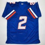 Facsimile Autographed Ashton Jeanty Boise State Blue Reprint Laser Auto College Football Jersey Size Men's XL