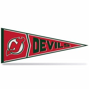 Rico Industries NHL Hockey New Jersey Devils Retro 12" x 30" Felt Wall Décor Pennant - Great for Home/Bed Room/Man Cave Décor
