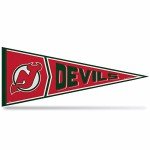 Rico Industries NHL Hockey New Jersey Devils Retro 12" x 30" Felt Wall Décor Pennant - Great for Home/Bed Room/Man Cave Décor
