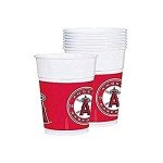 Vibrant Red Los Angeles Angels Party Plastic Cups - 16 oz. (25 Pc) | Perfect for Game Day, Tailgating & Fan Celebrations