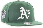'47 MLB Sure Shot Captain Hat Adjustable Structured 6-Panel Snapback Hat Cap, Adult One Size Fits All (One Size, Oakland Athletics)
