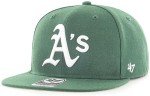 '47 MLB Sure Shot Captain Hat Adjustable Structured 6-Panel Snapback Hat Cap, Adult One Size Fits All (One Size, Oakland Athletics)