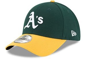 New Era Unisex-Adult MLB The League 9FORTY 2-Tone Adjustable Hat Cap One Size Fits All - Oakland Athletics Green Yellow