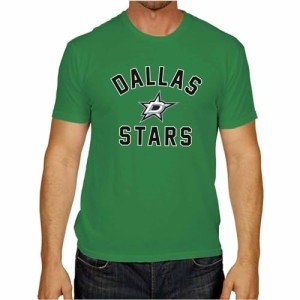 Wright & Ditson NHL Adult Game Day Unisex T-Shirt - 100% Cotton - Tagless Hockey Tee - Short Sleeve - Comfortable and Lightweight (Dallas Stars - Kelly Green, XX-Large)