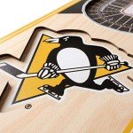 NHL Pittsburgh Penguins - PPG Paints Arena 3D Banner, Team Colors, 6" x 19"