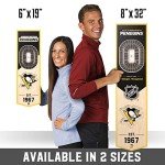 NHL Pittsburgh Penguins - PPG Paints Arena 3D Banner, Team Colors, 6" x 19"