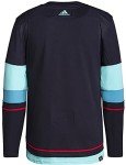 adidas Seattle Kraken Authentic Home Navy Jersey (46 (Small))