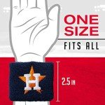 Franklin Sports MLB Wristbands, Team Specific, 2.5" x 2.5"