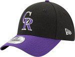 New Era Unisex-Adult MLB The League 9FORTY 2-Tone Adjustable Hat Cap One Size Fits All - Colorado Rockies Black Purple