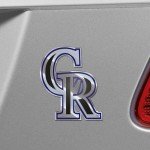 FANMATS MLB - Colorado Rockies Heavy Duty Aluminum Color Emblem