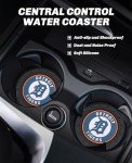 2PCS Car Cup Holder Coaster,Auto Cup Holder Insert Coaster for Detroit Tigers Baseball Fans, Non-Slip Car Drink Holder Coaster, Car Interior Accessories, Detroit Tigers