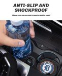 2PCS Car Cup Holder Coaster,Auto Cup Holder Insert Coaster for Detroit Tigers Baseball Fans, Non-Slip Car Drink Holder Coaster, Car Interior Accessories, Detroit Tigers
