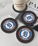 2PCS Car Cup Holder Coaster,Auto Cup Holder Insert Coaster for Detroit Tigers Baseball Fans, Non-Slip Car Drink Holder Coaster, Car Interior Accessories, Detroit Tigers