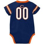NFL Chicago Bears Team Jersey Bodysuit, Blue/Orange Chicago Bears, 0-3 Months