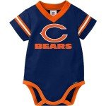 NFL Chicago Bears Team Jersey Bodysuit, Blue/Orange Chicago Bears, 0-3 Months