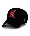 47 Los Angeles Angels Hat Mens Womens Cooperstown MVP Adjustable Cap, Black