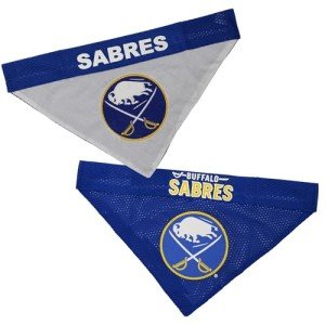 NHL Buffalo Sabres Bandana for Dogs & Cats, Small/Medium. - Cute & Stylish Bandana! The Perfect Hockey Fan Scarf Bandana, Great for Birthdays Or Any Party!