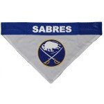 NHL Buffalo Sabres Bandana for Dogs & Cats, Small/Medium. - Cute & Stylish Bandana! The Perfect Hockey Fan Scarf Bandana, Great for Birthdays Or Any Party!