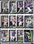 2025 Topps Series 1 Colorado Rockies Baseball Card Team Set Charlie Blackmon, Michael Toglia, Jordan Beck