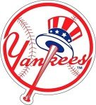 AK Most Famous NY Yankee Baseball Stickers New York Circle Logo, Vinyl Decal Sticker car | Van | Trucks | Motorcycle | Bumper | Window Any Smooth Surface Size: 5"