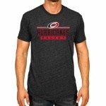 Wright & Ditson Adult NHL Heather Charcoal True Fan Hockey T-Shirt - Tagless Cotton Polyester Blend - Ultimate Comfort (Carolina Hurricanes - Charcoal, Medium)