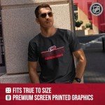 Wright & Ditson Adult NHL Heather Charcoal True Fan Hockey T-Shirt - Tagless Cotton Polyester Blend - Ultimate Comfort (Carolina Hurricanes - Charcoal, Medium)