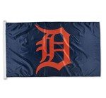 WinCraft MLB Assorted Teams 3' X 5' Baseball Sticthes Flag with D-Rings (3' X 5', Detroit Tigers)
