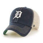'47 MLB Trawler Mesh Clean Up Adjustable Hat, Adult One Size Fits All - Detroit Tigers Navy