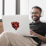 NFL Siskiyou Sports Fan Shop Chicago Bears Auto Decal 8 inch sheet Team Color