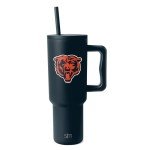 Simple Modern Officially Licensed NFL Chicago Bears 40oz Tumbler with Handle and Straw Lid | Football Insulated Cup Stainless Steel | Gifts for Men, Women | Trek Collection | Chicago Bears
