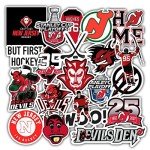 21 PCS Set of New Jerseys Vinyl Devils Stickers Pack New Jerseys Decal Devils 2-2.5 inches