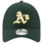 New Era MLB The League 9FORTY Team Color Primary Logo Adjustable Hat Cap One Size Fits All - Oakland Athletics Green